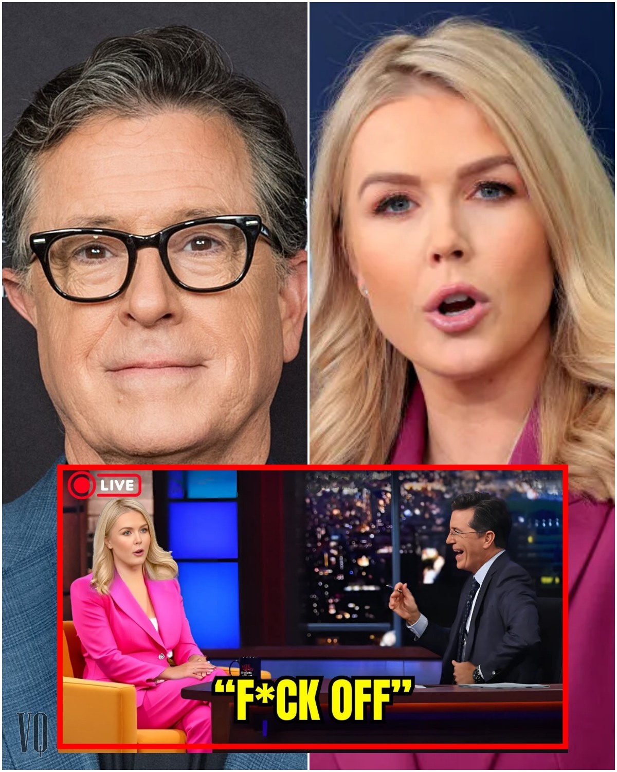 “Drama explodes: Karoline Leavitt responds harshly on Stephen Colbert’s